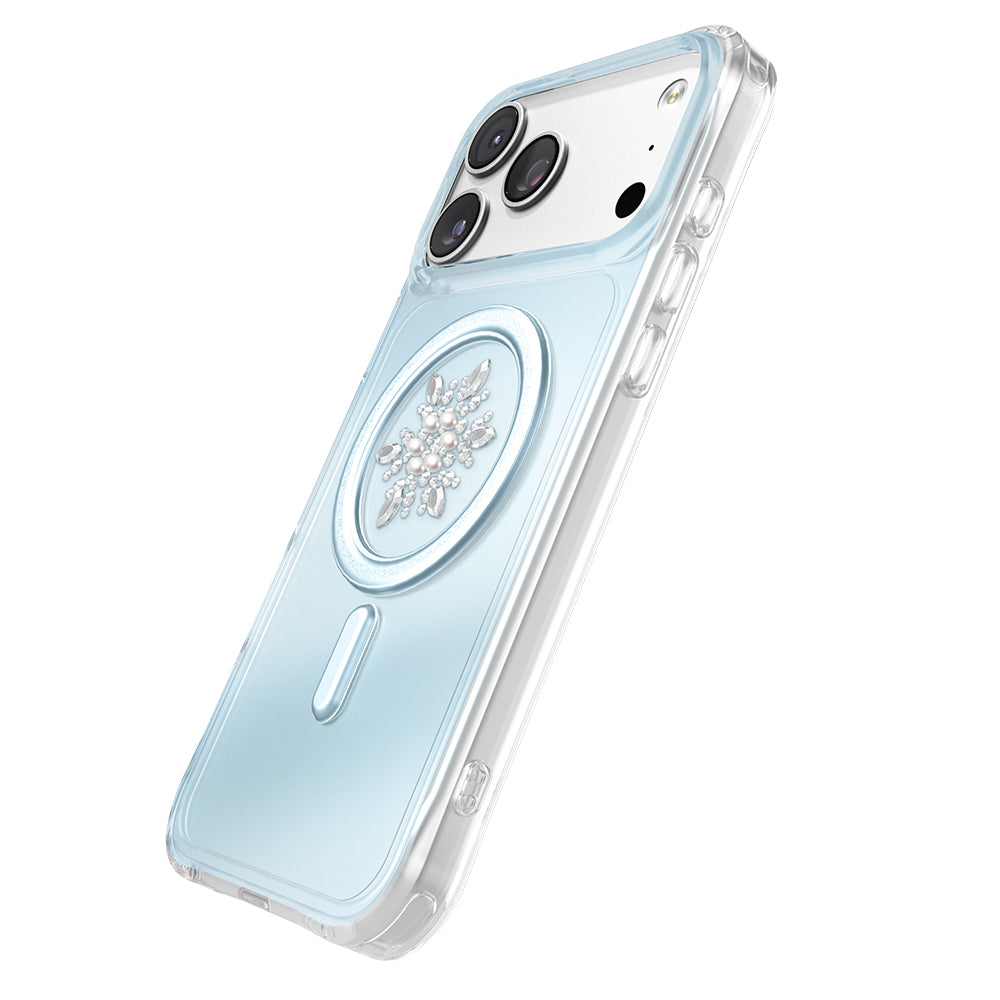iPhone 18 Pro Max Kılıf M-Safe Şarj Özellikli Zore Paris Mova Sert PC Kılıf