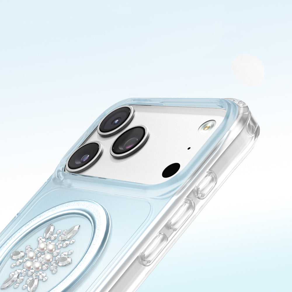 iPhone 18 Pro Max Kılıf M-Safe Şarj Özellikli Zore Paris Mova Sert PC Kılıf