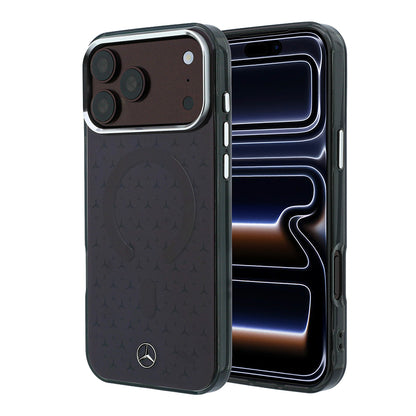 iPhone 18 Pro Max Kılıf Mercedes Benz Orijinal Lisanslı M-safe Şarj Özellikli Çift Katmanlı Yıldız Desenli Sert PC Kılıf