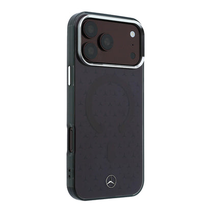 iPhone 18 Pro Max Kılıf Mercedes Benz Orijinal Lisanslı M-safe Şarj Özellikli Çift Katmanlı Yıldız Desenli Sert PC Kılıf