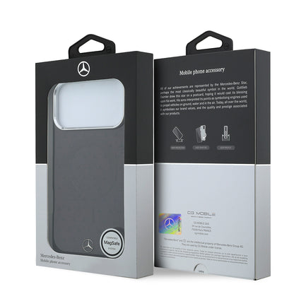 iPhone 18 Pro Max Kılıf Mercedes Benz Orijinal Lisanslı M-safe Şarj Özellikli Çift Katmanlı Yıldız Desenli Sert PC Kılıf