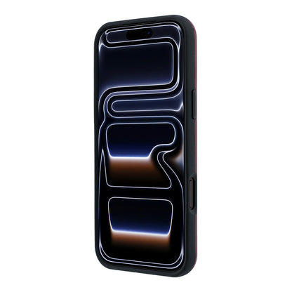 iPhone 18 Pro Max Kılıf Mercedes Benz Orijinal Lisanslı M-safe Şarj Özellikli Metal Yıldız Logolu Çizgili Deri Kılıf