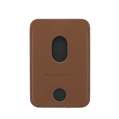 iPhone 18 Pro Max Kılıf Mercedes Benz Orijinal Lisanslı M-safe Şarj Özellikli PU Deri 3D Metal Logolu Kartlıklı Kılıf