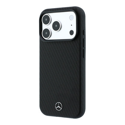 iPhone 18 Pro Max Kılıf Mercedes Benz Orijinal Lisanslı M-safe Şarj Özellikli PU Deri 3D Metal Logolu Kartlıklı Kılıf