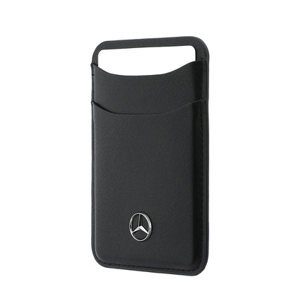 iPhone 18 Pro Max Kılıf Mercedes Benz Orijinal Lisanslı M-safe Şarj Özellikli PU Deri 3D Metal Logolu Kartlıklı Kılıf