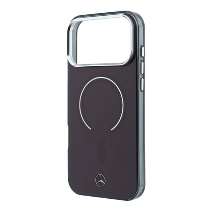 iPhone 18 Pro Max Kılıf Mercedes Benz Orijinal Lisanslı M-safe Şarj Özellikli Saydam Yüzey İkonik 3D Metal Logolu Kılıf