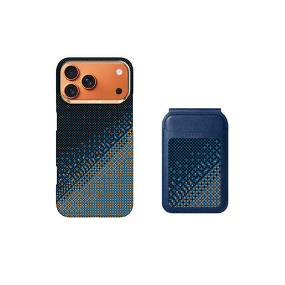 iPhone 18 Pro Max Kılıf Raptic 2in1 Bundle Kit Aramid Skin Serenity Serisi Kartlık ve Karbon Kılıf