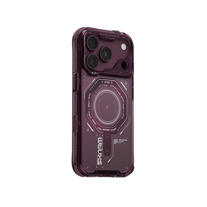 iPhone 18 Pro Max Kılıf SkinArma M-safe Şarj Özellikli Airbag Tasarımlı Magma Kılıf