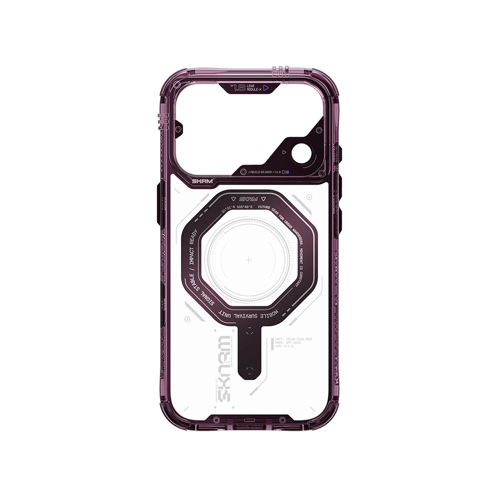 iPhone 18 Pro Max Kılıf SkinArma M-safe Şarj Özellikli Airbag Tasarımlı Magma Kılıf