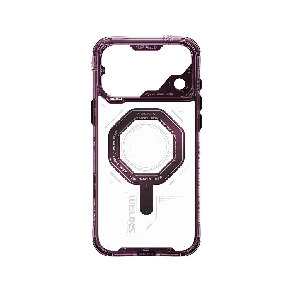 iPhone 18 Pro Max Kılıf SkinArma M-safe Şarj Özellikli Airbag Tasarımlı Magma Kılıf
