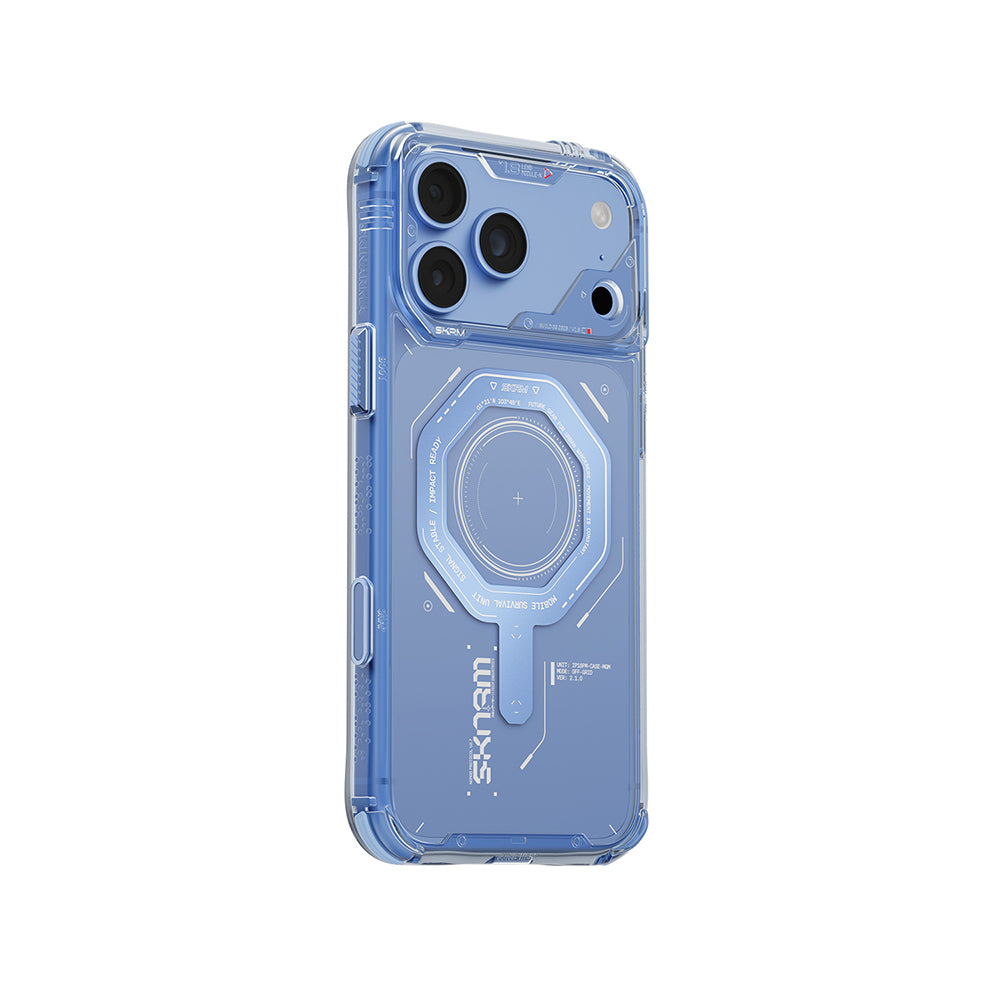 iPhone 18 Pro Max Kılıf SkinArma M-safe Şarj Özellikli Airbag Tasarımlı Magma Kılıf