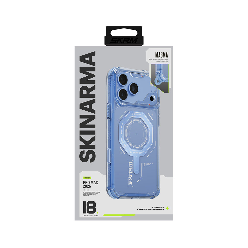 iPhone 18 Pro Max Kılıf SkinArma M-safe Şarj Özellikli Airbag Tasarımlı Magma Kılıf