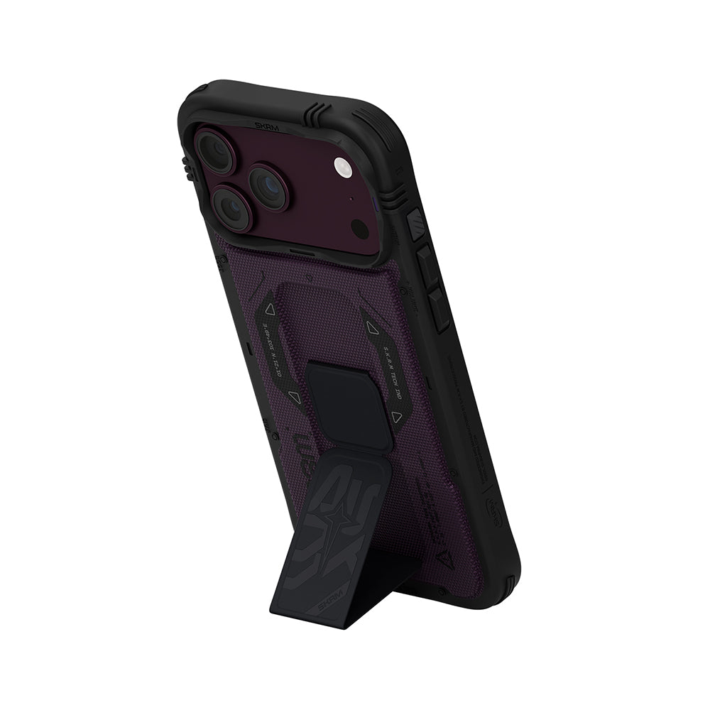 iPhone 18 Pro Max Kılıf SkinArma M-safe Şarj Özellikli Airbag Tasarımlı Standlı Phantom Kılıf