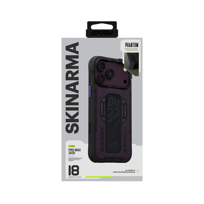 iPhone 18 Pro Max Kılıf SkinArma M-safe Şarj Özellikli Airbag Tasarımlı Standlı Phantom Kılıf