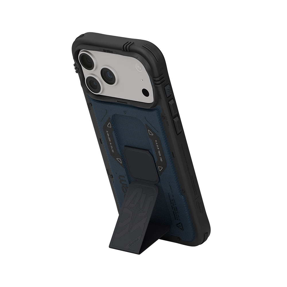 iPhone 18 Pro Max Kılıf SkinArma M-safe Şarj Özellikli Airbag Tasarımlı Standlı Phantom Kılıf