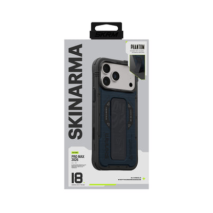 iPhone 18 Pro Max Kılıf SkinArma M-safe Şarj Özellikli Airbag Tasarımlı Standlı Phantom Kılıf