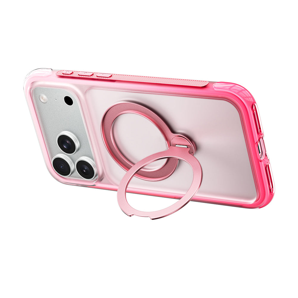iPhone 18 Pro Max Kılıf Wiwu AS-204 AeroShield Aurora Ultra Serisi M-safe Şarj Özellikli Airbag Tasarımlı Standlı Kılıf