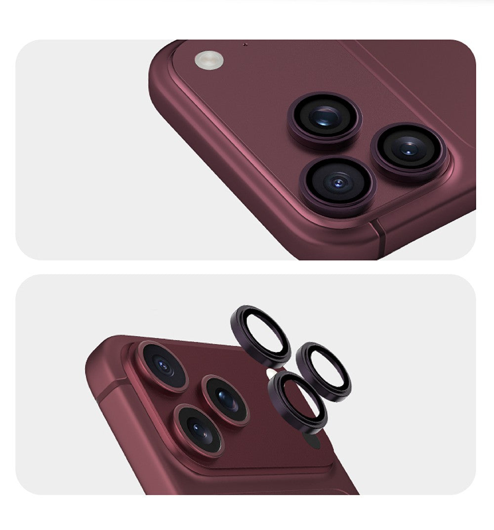 iPhone 18 Pro Max Youngkit Alloy Original Parlama Önleyici Kamera Lens Koruyucu + Kolay Uygulama Aparatlı