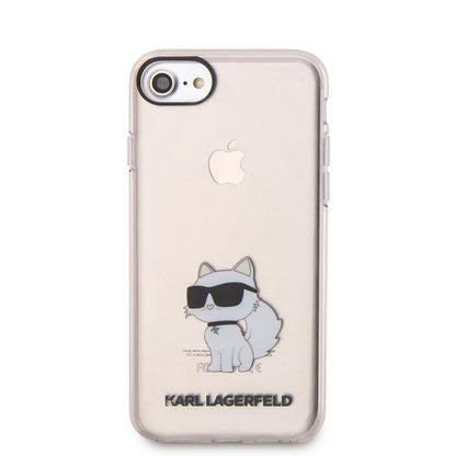 iPhone 7 Kılıf Karl Lagerfeld Transparan Choupette Dizayn Kılıf