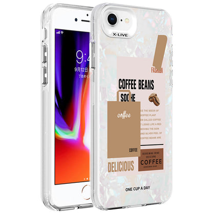 iPhone 7 Kılıf Mermer Desenli Zore Marbello Kılıf