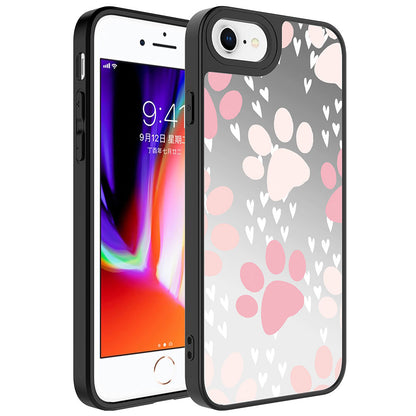 iPhone 8 Kılıf Aynalı Desenli Kamera Korumalı Parlak Zore Mirror Kılıf