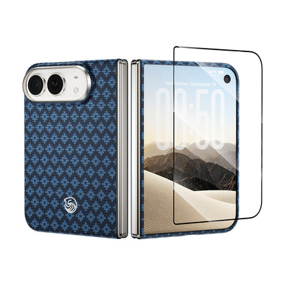 iPhone Duo Benks ArmorAir ArmorGrid Grand Combo Üçlü Aksesuar Seti (Ön Arka Kevlar Karbon Kılıf + Ekran Koruyucu)
