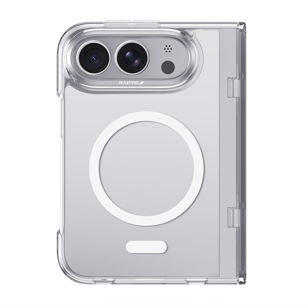 iPhone Duo (Fold) Kılıf M-Safe Şarj Özellikli Raptic Air Clear Serisi Airbagli Kılıf