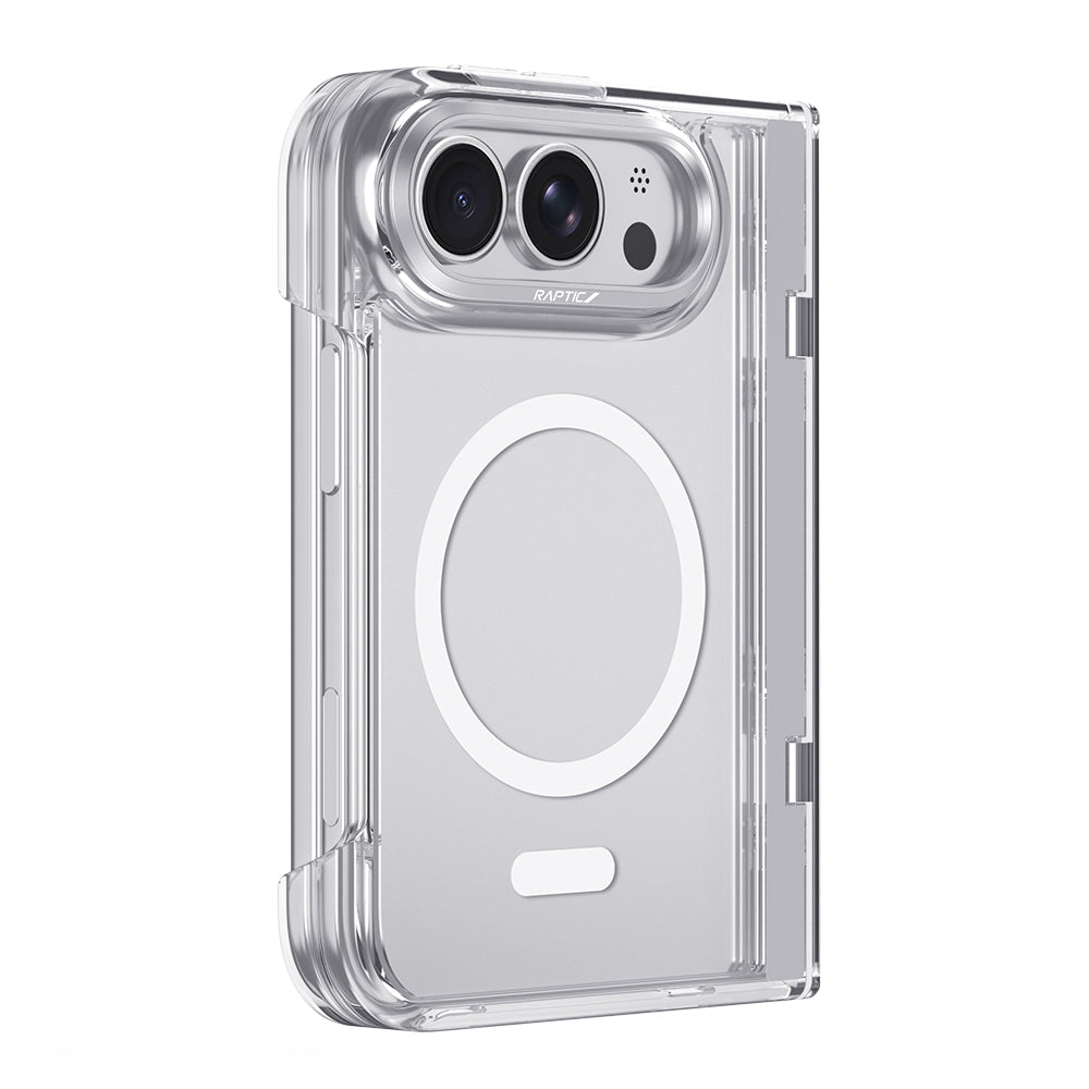 iPhone Duo (Fold) Kılıf M-Safe Şarj Özellikli Raptic Air Clear Serisi Airbagli Kılıf