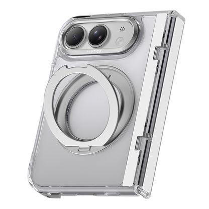 iPhone Duo (Fold) Kılıf M-safe Şarj Özellikli Raptic Air Stand Serisi Aynalı Arka Yüzey Standlı Kılıf