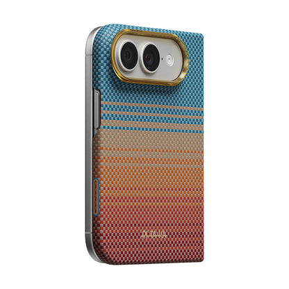 iPhone Duo Kılıf M-safe Şarj Özellikli Aramid Fiber Pitaka Sunset 2.0 California Dream Serisi