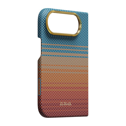 iPhone Duo Kılıf M-safe Şarj Özellikli Aramid Fiber Pitaka Sunset 2.0 California Dream Serisi