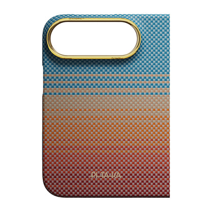 iPhone Duo Kılıf M-safe Şarj Özellikli Aramid Fiber Pitaka Sunset 2.0 California Dream Serisi