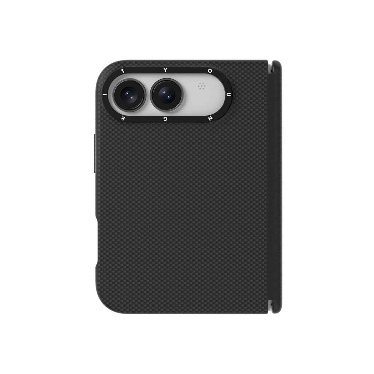 iPhone Duo Kılıf M-safe Şarj Özellikli Aramid Fiber Youngkit 1500D Extreme Wing Titanyum-Gold Serisi Kılıf