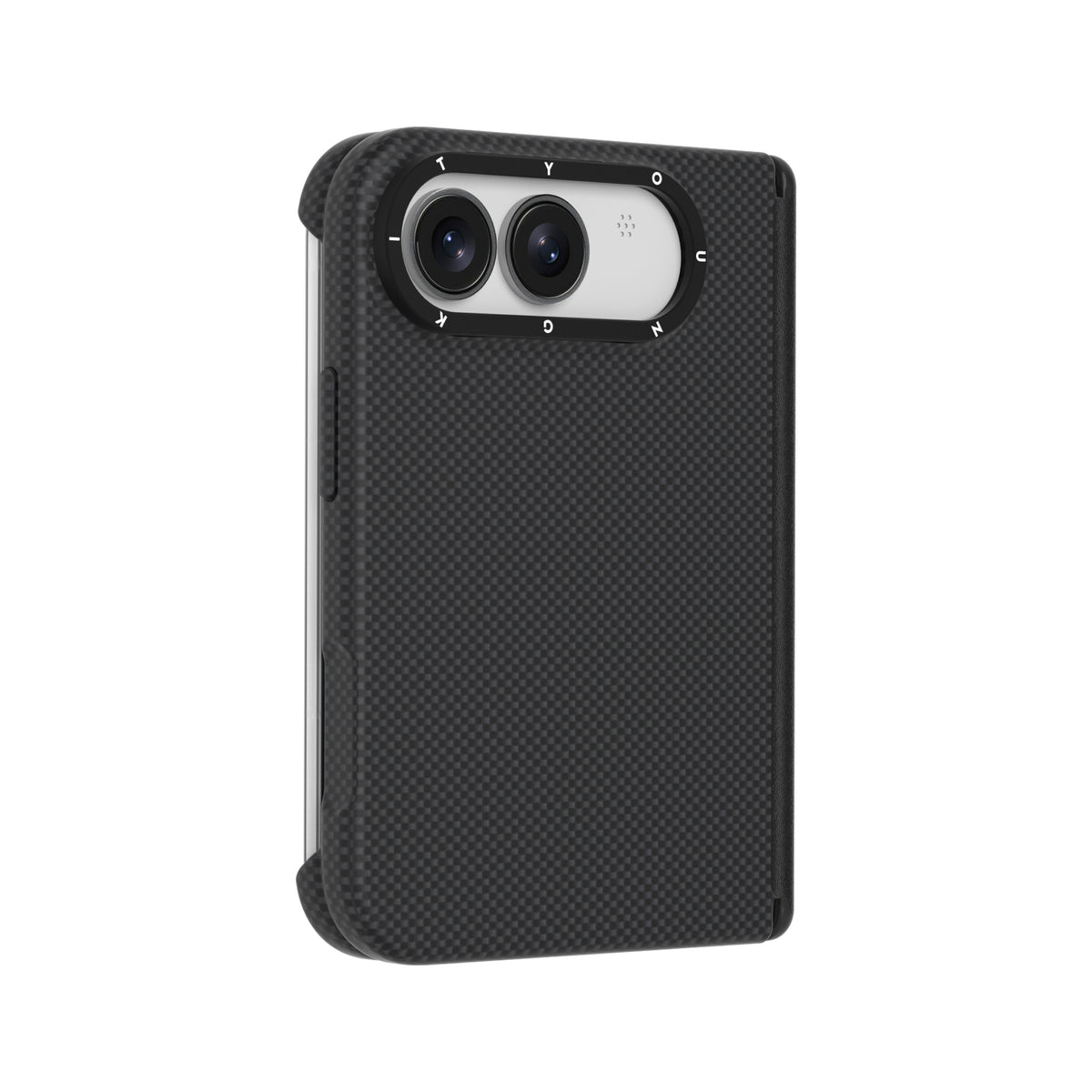 iPhone Duo Kılıf M-safe Şarj Özellikli Aramid Fiber Youngkit 1500D Extreme Wing Titanyum-Gold Serisi Kılıf