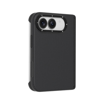iPhone Duo Kılıf M-safe Şarj Özellikli Aramid Fiber Youngkit 1500D Extreme Wing Titanyum-Gold Serisi Kılıf