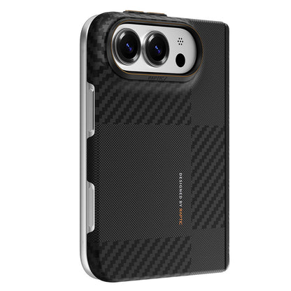 iPhone Duo Kılıf M-safe Şarj Özellikli Metal Kamera Çerçeveli Raptic Aramid SkinPro Mondrian Serisi Karbon Kılıf