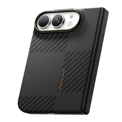 iPhone Duo Kılıf M-safe Şarj Özellikli Metal Kamera Çerçeveli Raptic Aramid SkinPro Mondrian Serisi Karbon Kılıf