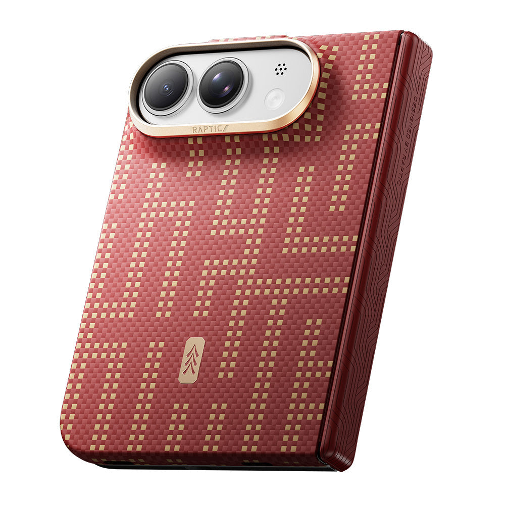 iPhone Duo Kılıf M-safe Şarj Özellikli Raptic Aramid SkinPro Grid Serisi Karbon Kılıf
