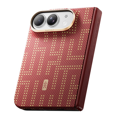 iPhone Duo Kılıf M-safe Şarj Özellikli Raptic Aramid SkinPro Grid Serisi Karbon Kılıf