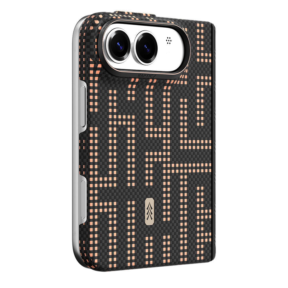 iPhone Duo Kılıf M-safe Şarj Özellikli Raptic Aramid SkinPro Grid Serisi Karbon Kılıf