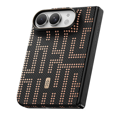 iPhone Duo Kılıf M-safe Şarj Özellikli Raptic Aramid SkinPro Grid Serisi Karbon Kılıf