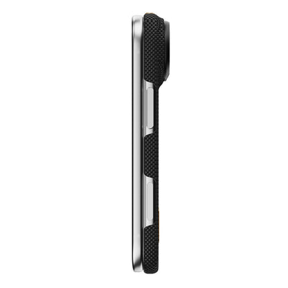iPhone Duo Kılıf M-safe Şarj Özellikli Raptic Aramid SkinPro Rise Serisi 24 Ayar Altın Kaplamalı Karbon Kılıf