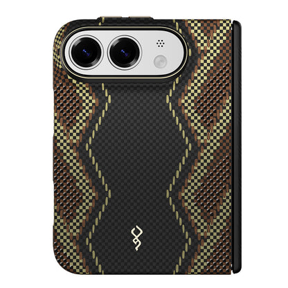 iPhone Duo Kılıf M-safe Şarj Özellikli Raptic Aramid SkinPro Scepter Serisi Karbon Kılıf
