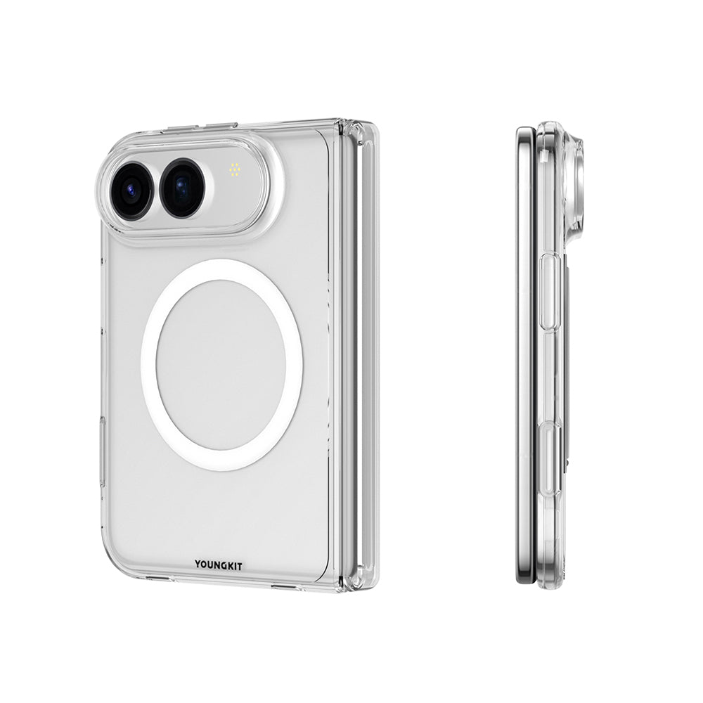 iPhone Duo Kılıf M-safe Şarj Özellikli Youngkit Clear Serisi Kılıf