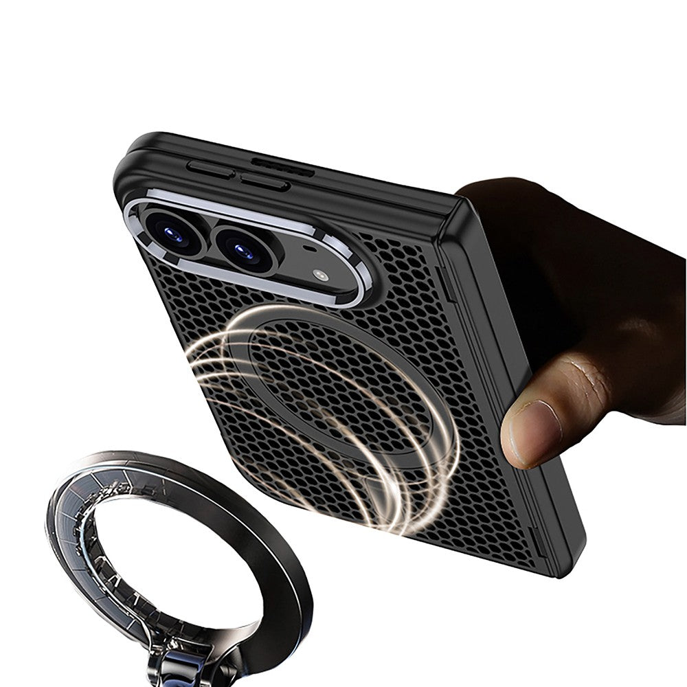 iPhone Duo Kılıf M-safe Şarj Özellikli Zore Kıpta KPT-15 Sert PC Kılıf