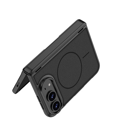 iPhone Duo Kılıf M-safe Şarj Özellikli Zore Kıpta KPT-16 Deri Tasarımlı Kılıf