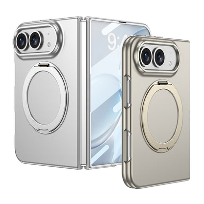 iPhone Duo Kılıf M-safe Şarj Özellikli Zore Kıpta Yüzüklü Kamera Korumalı Kılıf