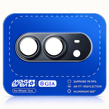 iPhone Duo Mohseven Alüminyum Kaplamalı Safir Anti Reflective Kamera Lens Koruyucu