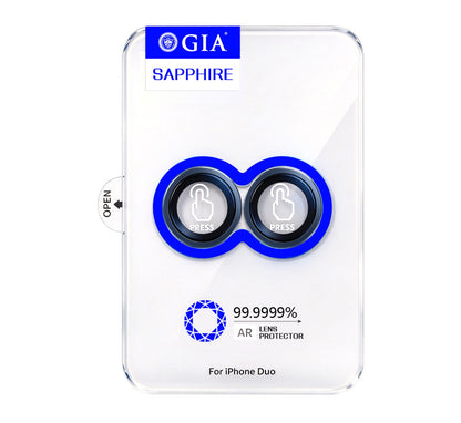 iPhone Duo Mohseven Sapphire One by One Alüminyum Safir Kamera Lens Koruyucu
