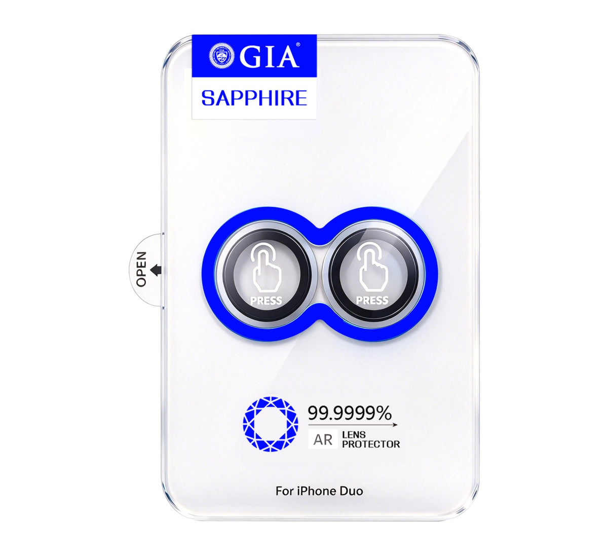 iPhone Duo Mohseven Sapphire One by One Alüminyum Safir Kamera Lens Koruyucu